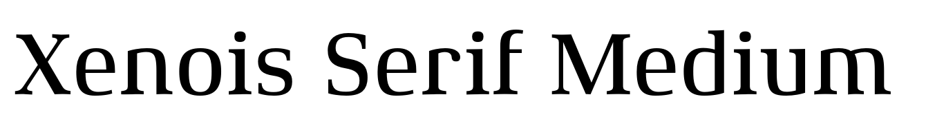 Xenois Serif Medium